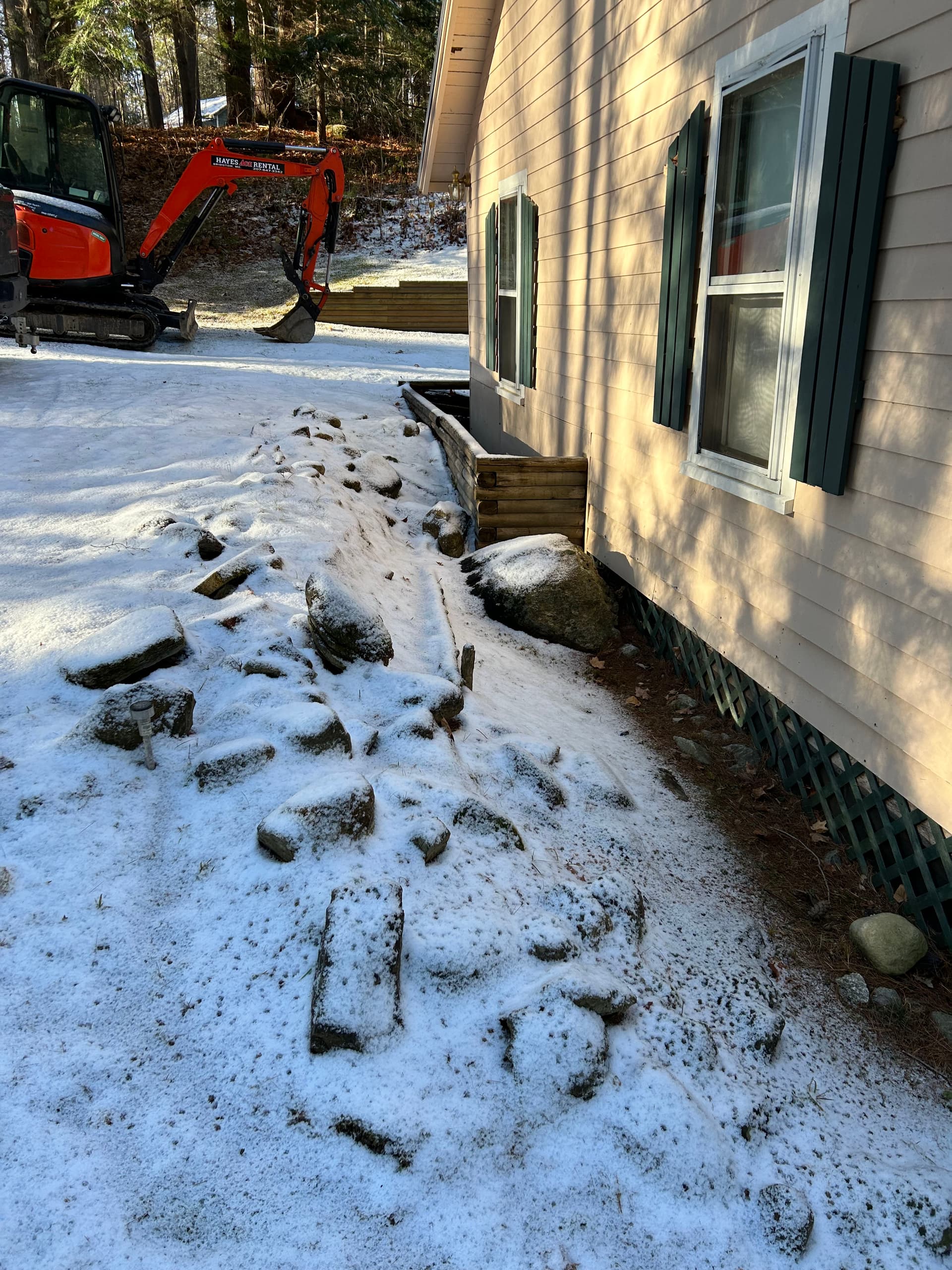 Retaining Wall and Drainage Done Right in Norway, ME