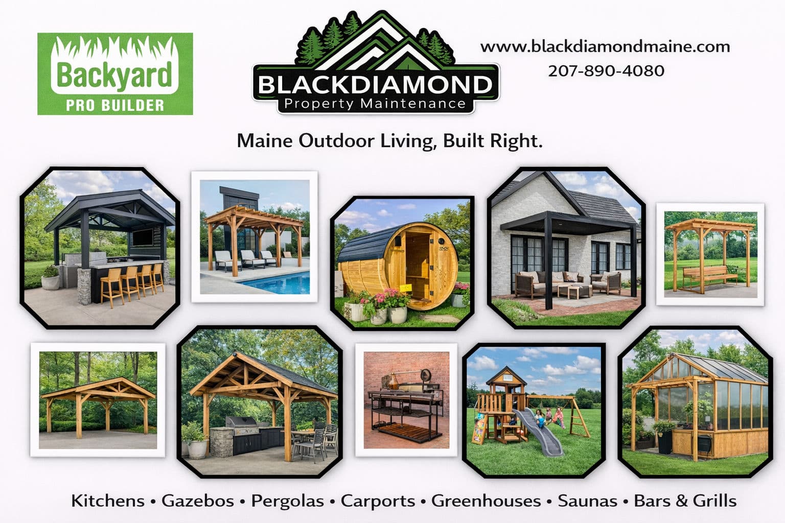 Black Diamond Property Maintenance Partners with Backyard Discovery Pro Builder