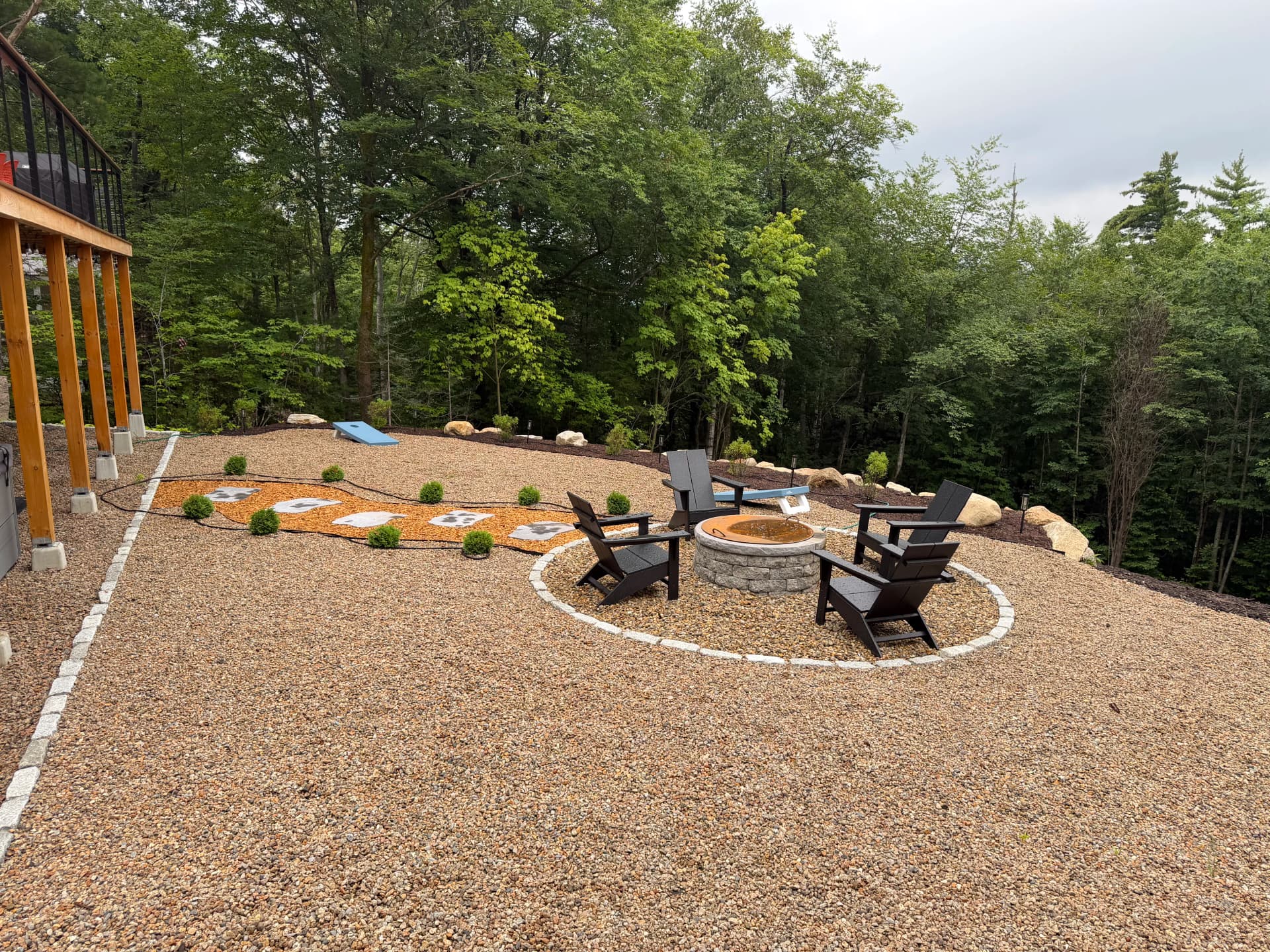 Fire Pit Gathering Space Done Right in Conway NH image